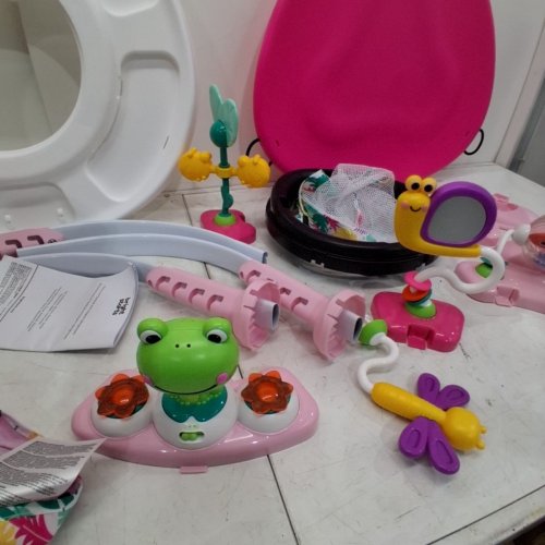 BRIGHT STARTS BOUNCE BOUNCE BABY 2-IN-1 ACTIVITY JUMPER & TABLE - PINK (MODEL: 12663) image 4