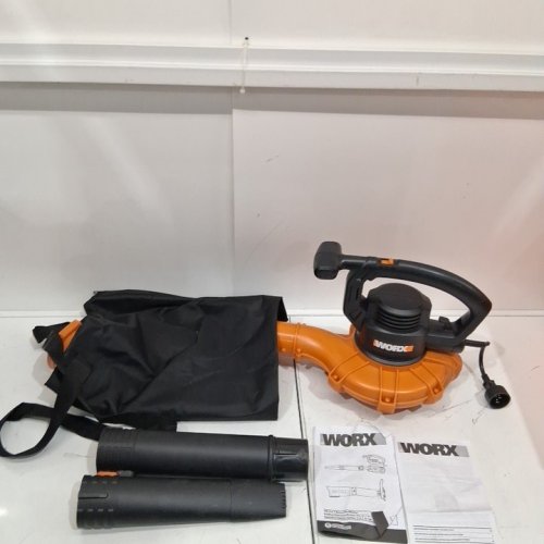 WORX ELECTRIC CODRED LEAF BLOWER AND VACUUM - 120V 12A 160/250 MPH 400 CFM - BLACK/ORANGE (MODEL: WG518) image 2