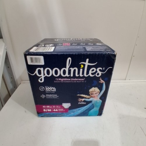 44PK GOODNITES POTTY TRAINING UNDERWEAR FOR GIRLS - SMALL/MEDIUM - FITS SIZES 6-8 - FROZEN image 4