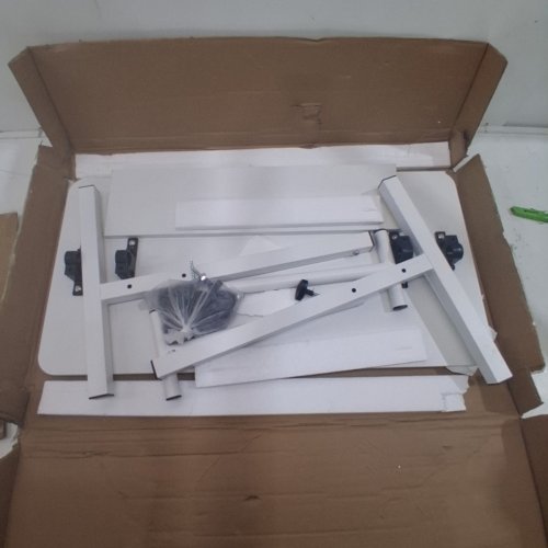 GARVEE SMALL ADJUSTABLE HEIGHT STANDING DESK - 31.5" X 15.75" X 25.6"-34.25" - WHITE image 3