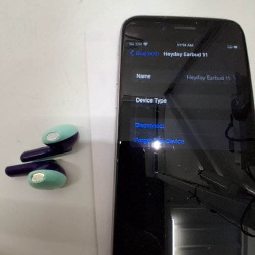 HEYDAY TRUE WIRELESS BLUETOOTH EARBUDS WITH 33FT RANGE - FUTURE DUSK (MODEL: 008 07 5798) image 2