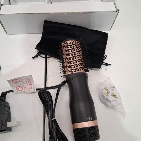 SLOPEHILL MINI HOT-AIR HAIR BRUSH - BLACK AND ROSE GOLD - (MODEL:CS-1012) image 3