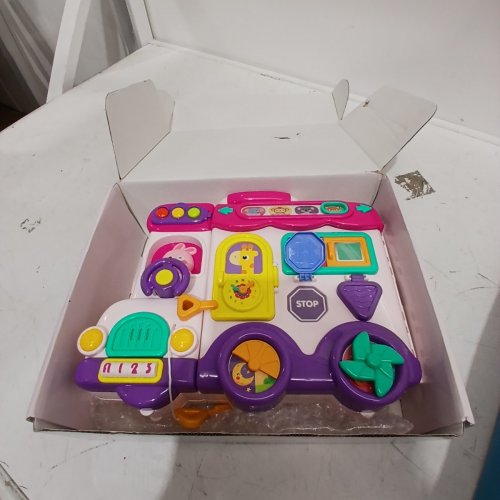 MULTIFUNCTIONAL BUSY CAR EDUCATIONAL TOY - PINK / MULTICOLOUR image 4
