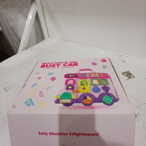 MULTIFUNCTIONAL BUSY CAR EDUCATIONAL TOY - PINK / MULTICOLOUR image 6