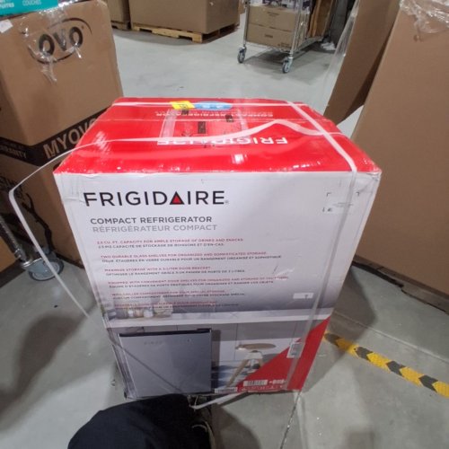 FRIGIDAIRE PLATINUM SERIES MINI REFRIGERATOR - 2.5CU.FT - STAINLESS STEEL/BLACK (MODEL: EFR285-E-6COM) image 2