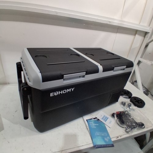 EUHOMY CAR REFRIGERATOR - 12 V/24 V - BLACK (MODEL: CF032-75) image 5