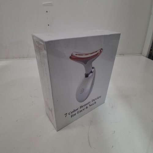 7 COLOR LED FACIAL MASSAGER WAND - RED LIGHT THERAPY - WHITE image 2
