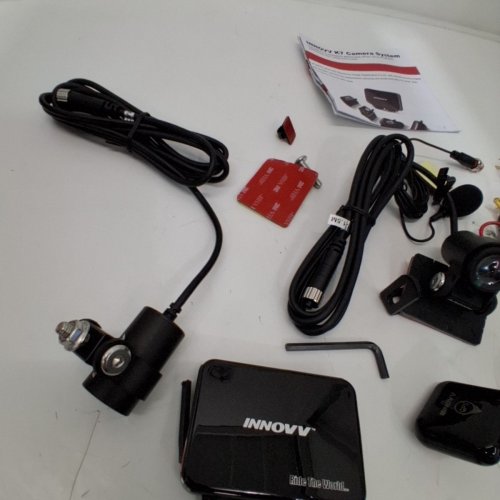 INNOVV K7 MOTORCYCLE FRONT AND REAR DASH CAMERA, GPS, COMPANION APP, AND EIS ANTI-SHAKE - 2K QHD - BLACK (MODEL: K7) image 6