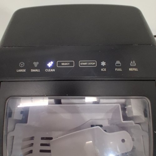ICEMAN DUAL-SIZE ICE SELF CLEANING PORTABLE COUNTER TOP ICE MAKER - 22LBS/24HRS - BLACK (MODEL: RJ56-BUL-12) image 2