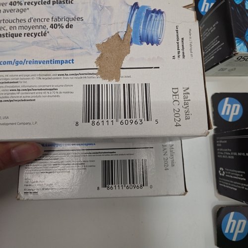 10 *EXPIRED* ASSORTED HP 950/950XL INK CARTRIDGES FOR SELECT OFFICEJET AND OFFICEJET PRO PRINTERS - HIGH YIELD AND STANDARD BLACK (MODEL: CN049AN/CN045AN) image 2