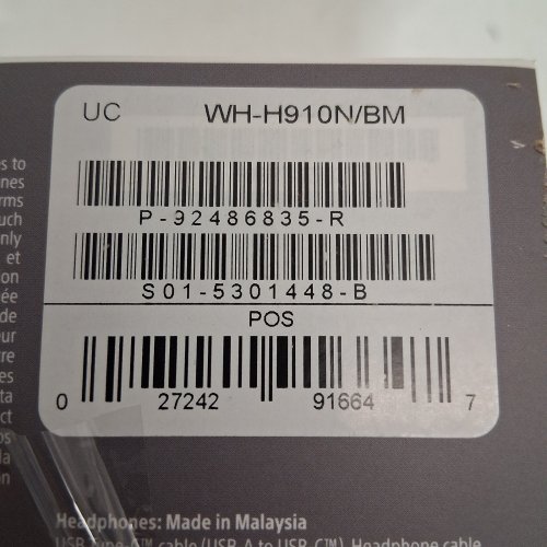 SONY H.EAR ON 3 WIRELESS NOISE-CANCELING HEADPHONES - BLACK - (MODEL: WH-H910N/BM) image 8