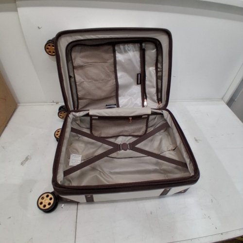 SWISS GEAR VINTAGE TRUNK EXPANDABLE SPINNER LUGGAGE - 19" - WHITE/BROWN (MODEL: 7739200152) image 5