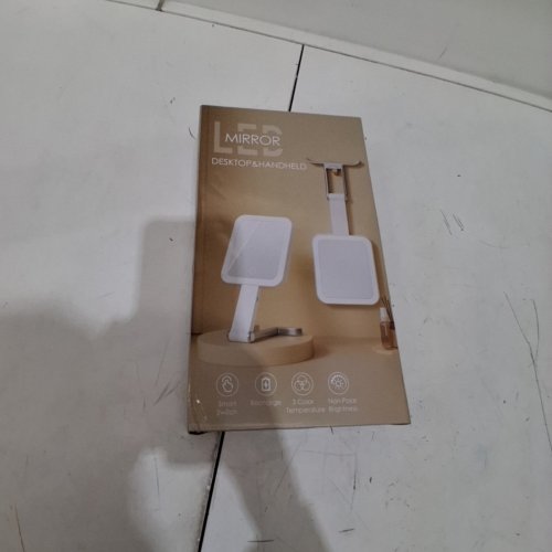 B BEAUTY PLANET 30X DOUBLE-SIDED FOLDING/HANGING DIMMABLE MAGNIFYING MIRROR WITH 3 COLOR LIGHT - 10.3" X 5.2" -WHITE / SILVER - (MODEL: MF32) image 5