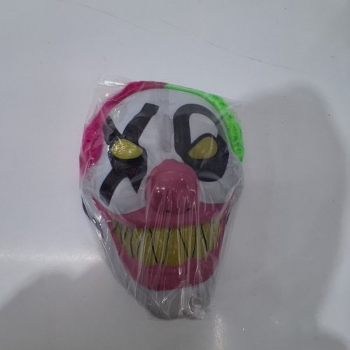 NEON CLOWN MASK - OSFM - PINK AND GREEN image 4