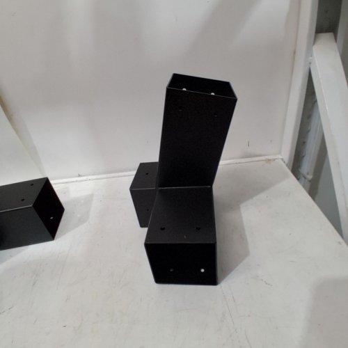 METAL ANGLE BRACKETS - 15 DEGREE / 75 DEGREE / 4" - BLACK image 6