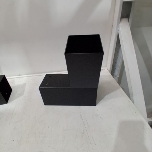 METAL ANGLE BRACKETS - 15 DEGREE / 75 DEGREE / 4" - BLACK image 7