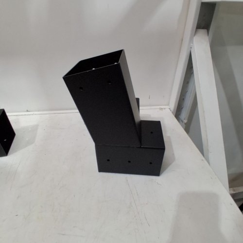 METAL ANGLE BRACKETS - 15 DEGREE / 75 DEGREE / 4" - BLACK image 8