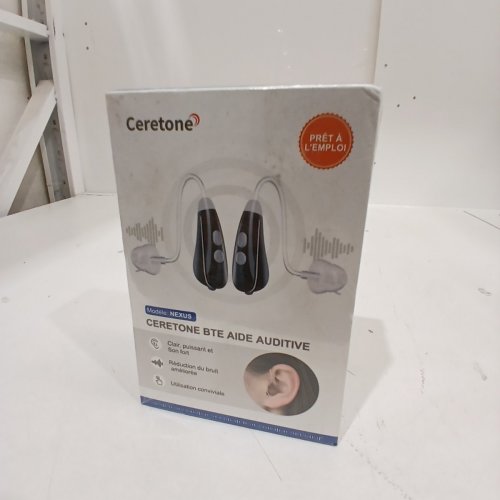 CERETONE NEXUS HEARING AIDS FOR SENIORS WITH NOISE CANCELLATION - DISCREET AND COMFORTABLE FIT - BLACK (MODEL: NEXUS) image 2