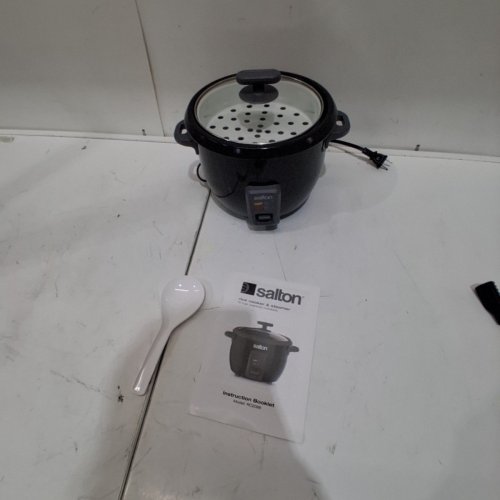 SALTON 10-CUP AUTOMATIC RICE COOKER & STEAMER - BLACK (MODEL: RC2096) image 3