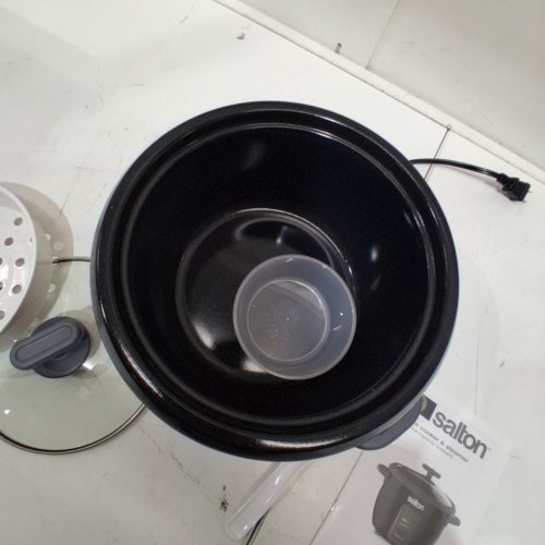 SALTON 10-CUP AUTOMATIC RICE COOKER & STEAMER - BLACK (MODEL: RC2096) image 4