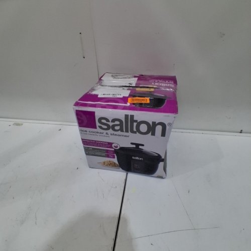 SALTON 10-CUP AUTOMATIC RICE COOKER & STEAMER - BLACK (MODEL: RC2096) image 6