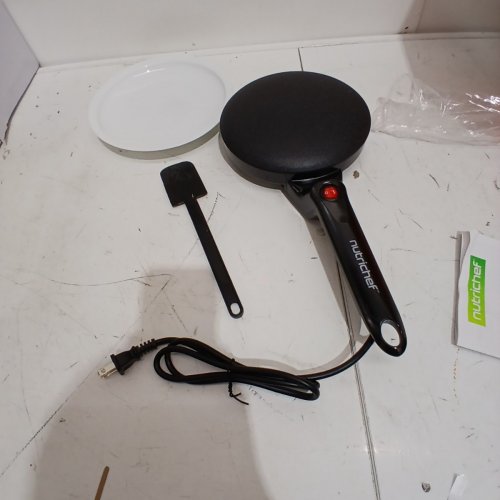 NUTRICHEF ELECTRIC GRIDDLE - 8" - BLACK (MODEL: AZPKCRM08) image 3