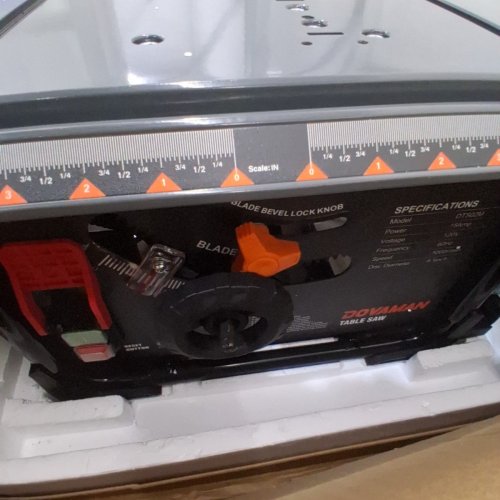 DOVAMAN PORTABLE EXTENDING DUSTLESS TABLE SAW - 8.5" BLADE, 19" MAX EXTENSION, 5000RPM - GREY/BLACK - (MODEL: DTS02M) image 10