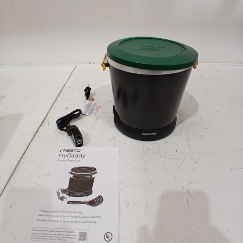 PRESTO ELECTRIC FRYDADDY PERSONAL DEEEP FRYER, 1 L, 4-CUPS FOOD CAPACITY, BLACK / GREEN / YELLOW (MODEL:05427) image 4