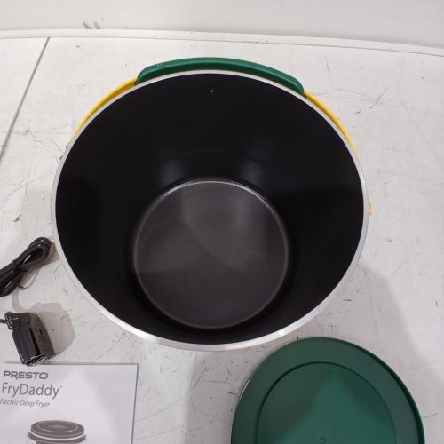 PRESTO ELECTRIC FRYDADDY PERSONAL DEEEP FRYER, 1 L, 4-CUPS FOOD CAPACITY, BLACK / GREEN / YELLOW (MODEL:05427) image 5