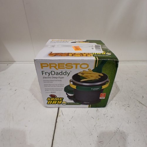 PRESTO ELECTRIC FRYDADDY PERSONAL DEEEP FRYER, 1 L, 4-CUPS FOOD CAPACITY, BLACK / GREEN / YELLOW (MODEL:05427) image 7
