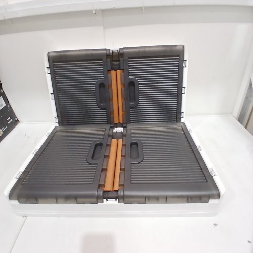 2PK ASSHMKIT STORAGE BOX CABINET WITH LID - 25.2" X 15.7" X 14.7" - WHITE/BLACK/BROWN image 2