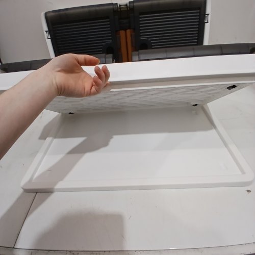 2PK ASSHMKIT STORAGE BOX CABINET WITH LID - 25.2" X 15.7" X 14.7" - WHITE/BLACK/BROWN image 4