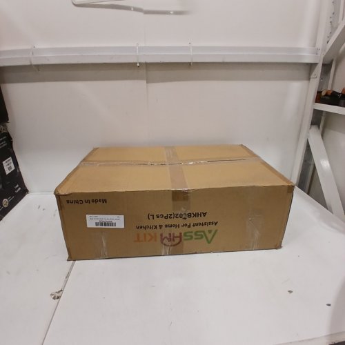 2PK ASSHMKIT STORAGE BOX CABINET WITH LID - 25.2" X 15.7" X 14.7" - WHITE/BLACK/BROWN image 5