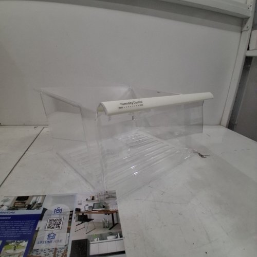 FRIDGE UPPER CRISPER DRAWER BIN - FITS MULTIPLE MAKES AND MODELS - CLEAR (MODEL: 2188656) image 3