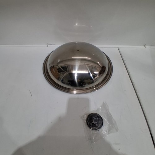 ROUND STAINLESS STEEL COOKING LID - 14.17" - SILVER image 2