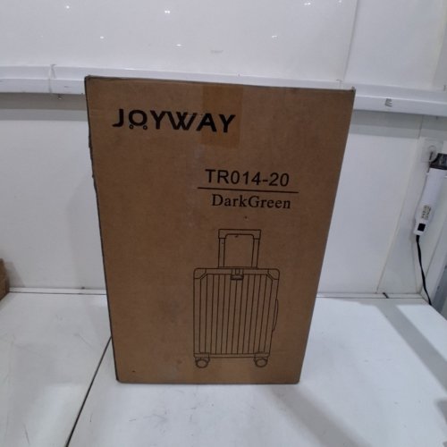 JOYWAY CARRY-ON HARD SHELL LUGGAGE WITH TSA LOCKS, CUPHOLDER, 360 WHEELS, AND USB CHARGING PORT - 20" - DARK GREEN (MODEL: TR014-20) image 3