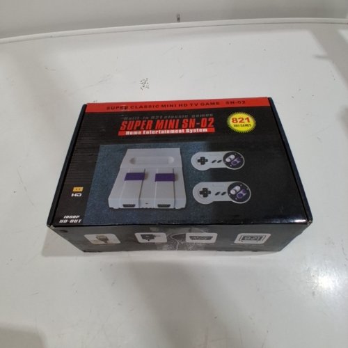 CLASSIC EDITION SUPER RETRO GAME CONSOLE SYSTEM - WITH BUILT IN 821 GAMES, PLUG AND PLAY - GREY (MODEL: SN-02) image 3