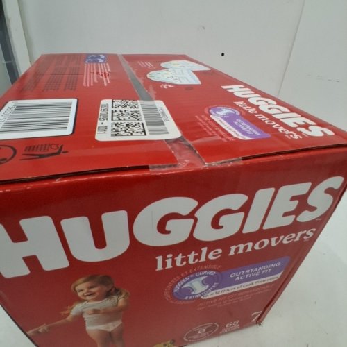 68PK HUGGIES LITTLE MOVERS BABY DIAPERS - SIZE 7 image 3