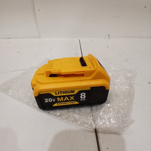 LITHIUM-ION CORDLESS TOOL BATTERY - 20 V MAX, 8 AH - YELLOW (MODEL: AB01-1004-0718) image 3