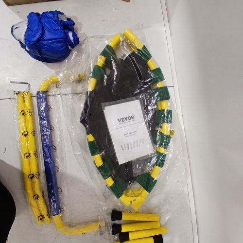 FOLDABLE TRAMPOLINE WITH HANDLE RAIL - 3FT - BLUE/YELLOW (MODEL: TX-B6232D-36IN) image 4