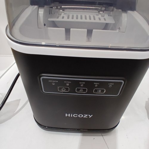 HICOZY CLEAR VIEW COUNTERTOP ICE MAKER- 26LBS -BLACK (MODEL: HIM-D5) image 4