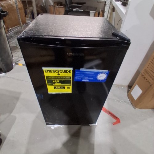 UPSTREMAN SINGLE DOOR MINI FRIDGE WITH FREEZER AND MINI ICE TRAY - 3.2 CU. FT. - BLACK (MODEL: BR321) image 8