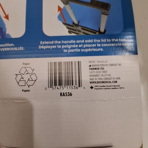 BIOS LIVING FOLDING STORAGE BASKET - BLUE AND BLACK (MODEL: KA536) image 2