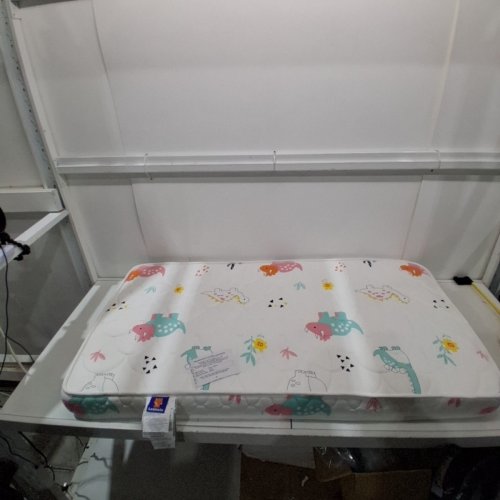 LETMXIU PREMIUM CRIB MATTRESS AND TODDLER MATTRESS - 5" X 52" X 27.6" - WHITE/DINOSAUR (MODEL: TQ-04) image 2