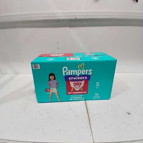 96PK PAMPERS PULL ON CRUISERS 360° 100% LEAKPROOF FIT DISPOSABLE BABY DIAPERS - SIZE 5 (27LBS+) image 2