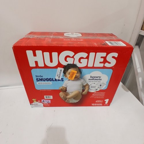 168PK HUGGIES WINNIE THE POOH LITTLE SNUGGLERS DIAPERS - SIZE: 1 image 4