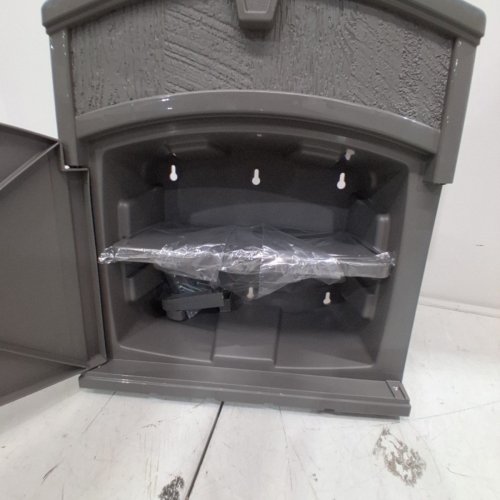 SUNCAST GARDEN HOSE HANGER WITH CABINET FARMINGTON- 150FT- GREY image 3