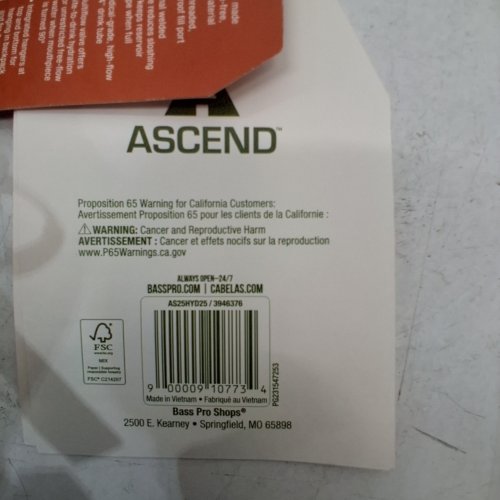 ASCEND® DANUBE HYDRATION BACKPACK -25L - GREY/GREEN (MODEL:AS25HYD25/ 3946376) image 3