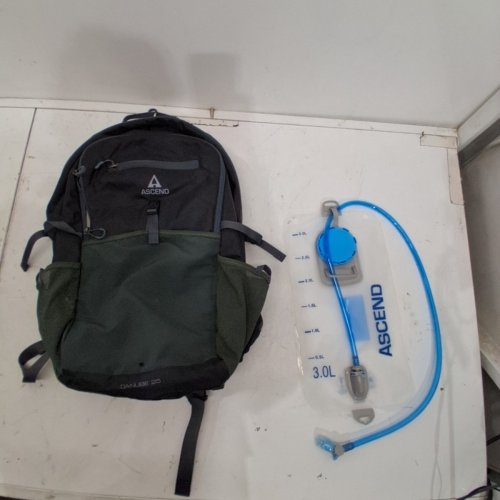 ASCEND® DANUBE HYDRATION BACKPACK -25L - GREY/GREEN (MODEL:AS25HYD25/ 3946376) image 6