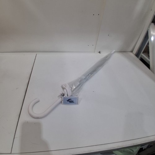 THE WEATHER STATION BUBBLE DOME CLEAR UMBRELLA - 52" ARC - WHITE (MODEL: WS510-WHITE) image 2